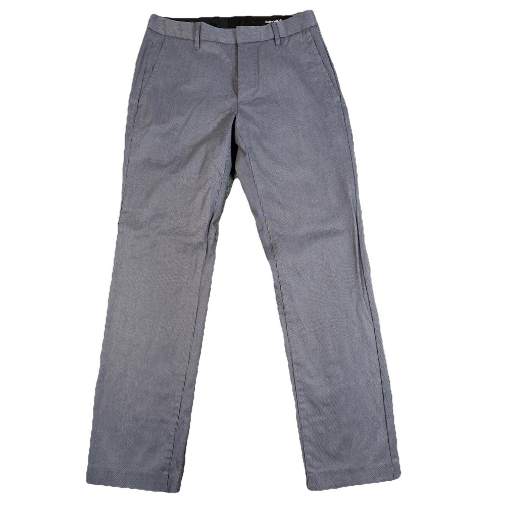 👖 Bonobos Tuesday Chinos Men's 28x30 Slim Fit Blue Micro Check Dress Pants